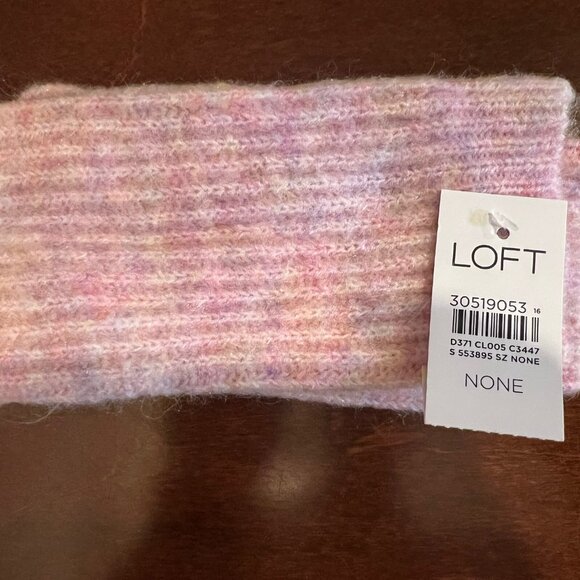 NWT Loft Light Pink Headband & Matching Fingerless Gloves - Picture 7 of 7